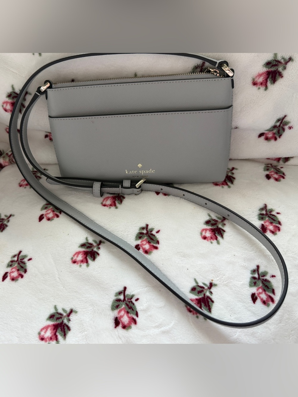 kate spade Light Gray Crossbody bag